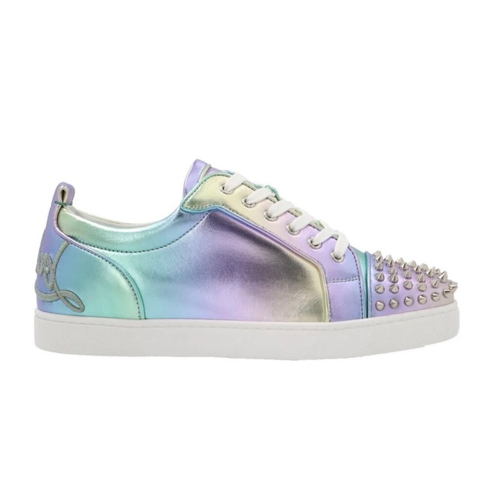 Christian Louboutin Mens Spike Flat Licorne Low Sneaker - Size 8.5